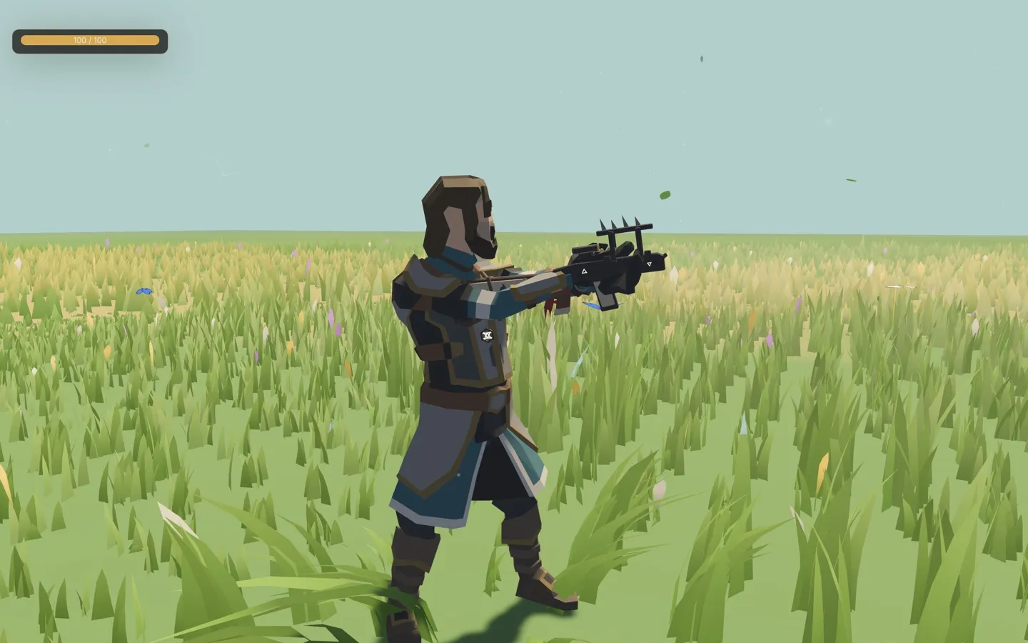 Hand IK placing the support hand on a rifle’s fore grip
